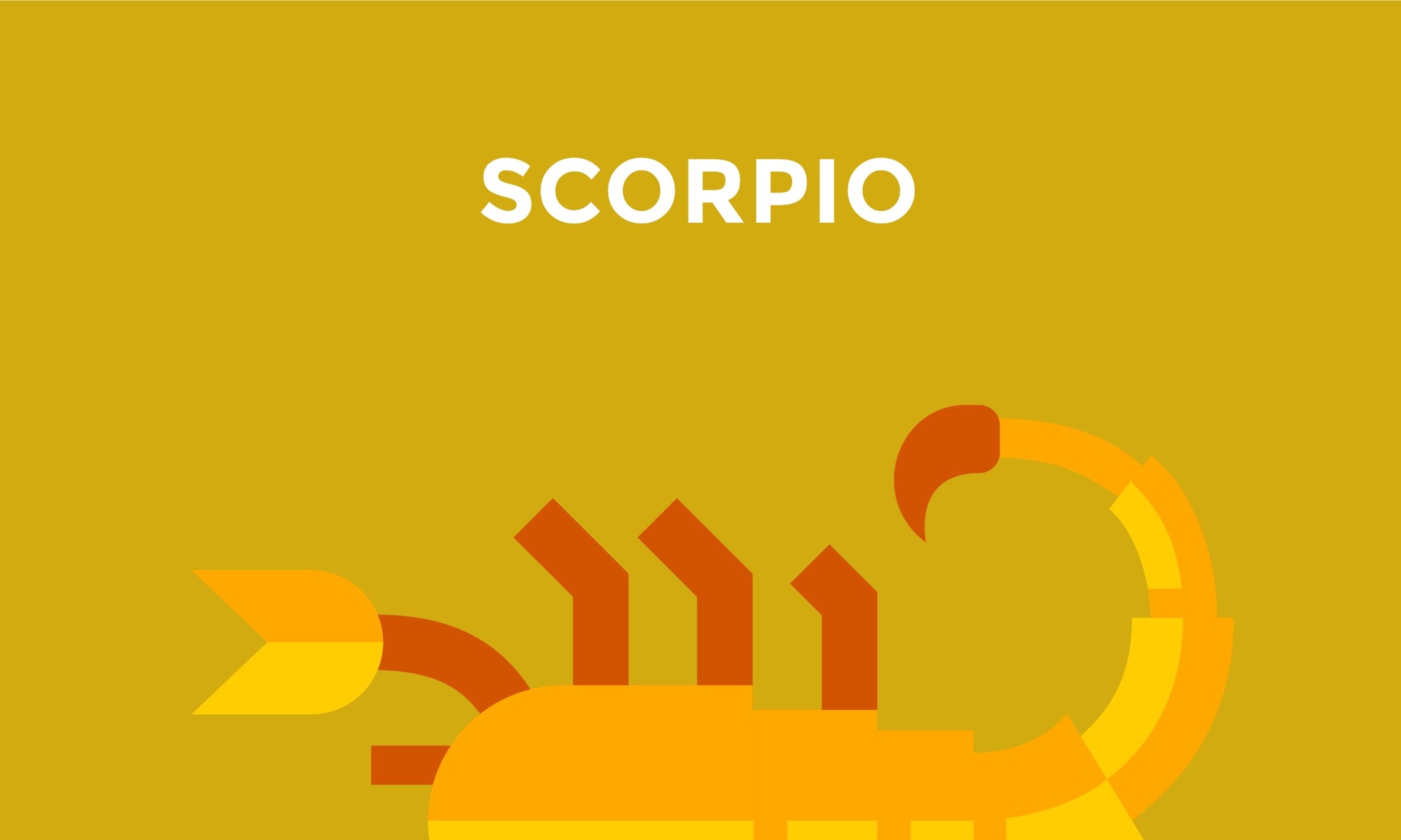 animation of scorpion with caption Scorpio