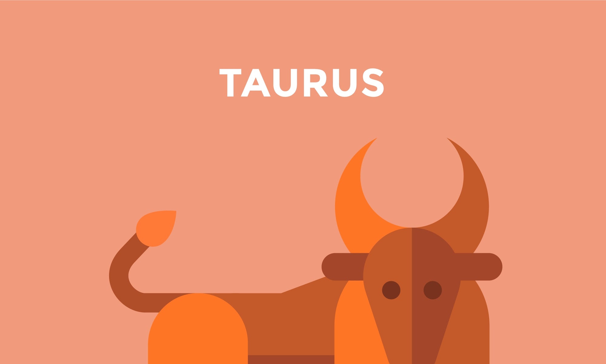 animation of a bull with caption taurus