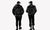 sketch of two men walking