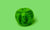 green apple with one hundred dollar bill with green background