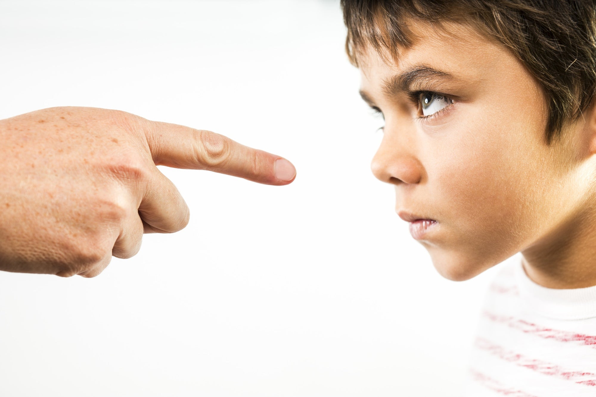 angry and furious young boy