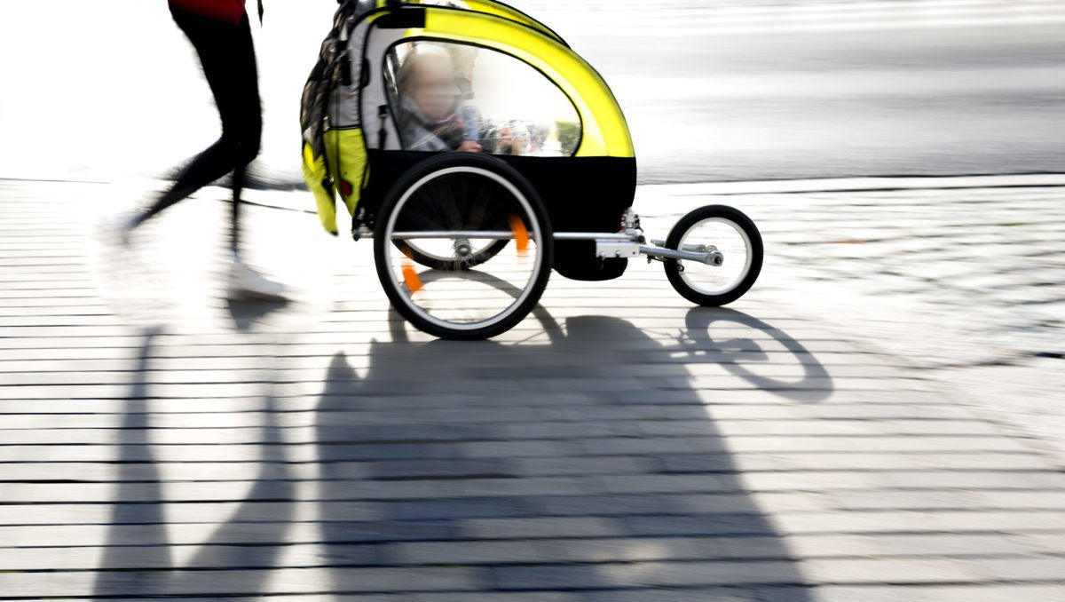 A waterproof baby carying wheel