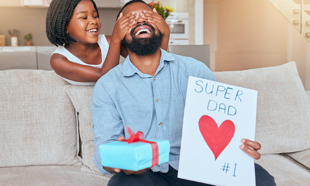 daughter surprising her dad