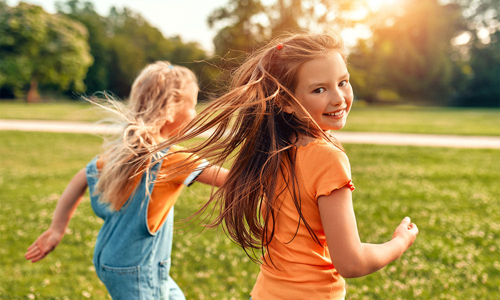 young girl smiling